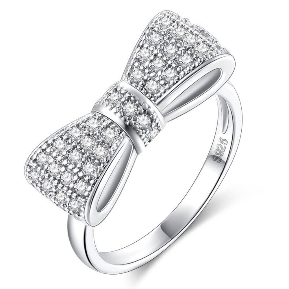 Classic Sparkle Bow Ring - Picture 3 of 6